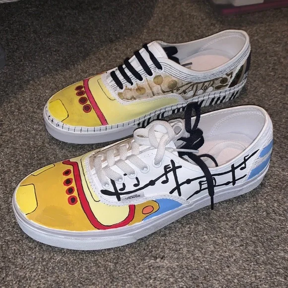 Vans | Shoes | Brand New Vans Custom Hand Painted | Poshmark display picture 3